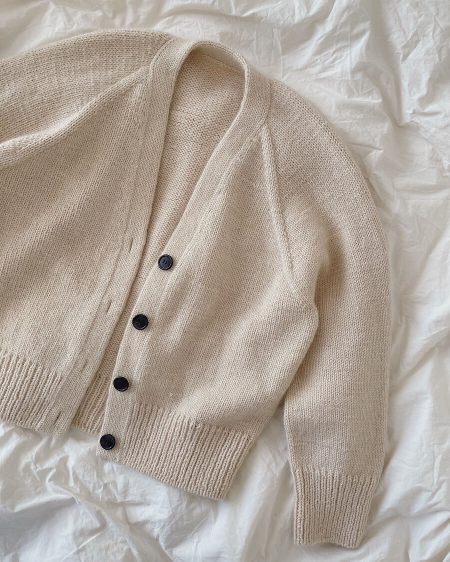 Champagne Cardigan -neuleohje
