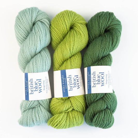 Erika Knight British Blue Wool Fingering -villalanka