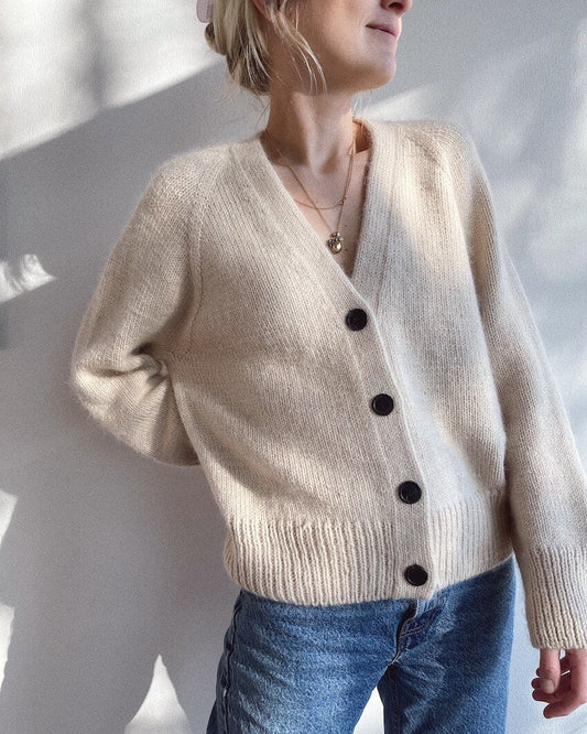 Champagne Cardigan -neuleohje